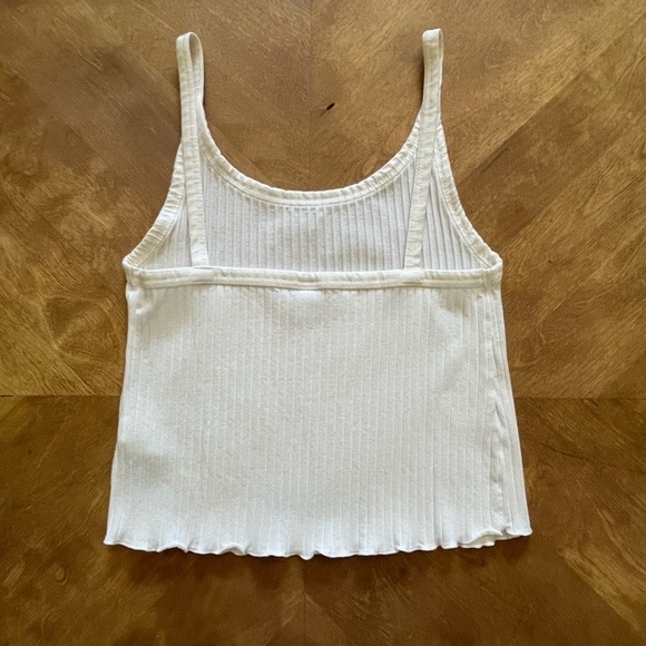 Old Navy - White Ribbed Camisole - Soft Stretch Tank - M - Picture 9 of 9